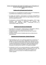 Informe de Actividades 2011 - Instituto de CrÃ©dito