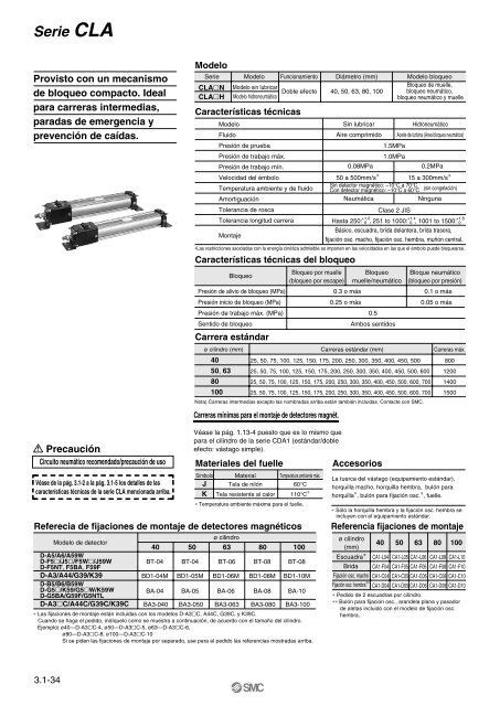 Cilindros combinados - SMC ETech