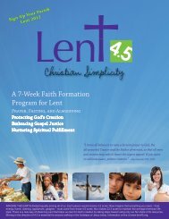 Lent 4.5 Christian Simplicity Brochure/Order Form - Holy Name ...