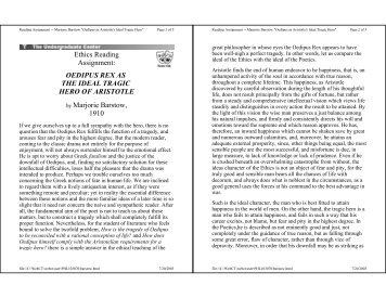 oedipus tragic hero essay