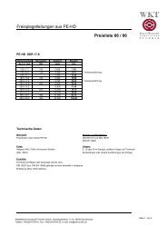 Preisliste Freispiegelleitungen aus PE-HD-06-06 - WKT