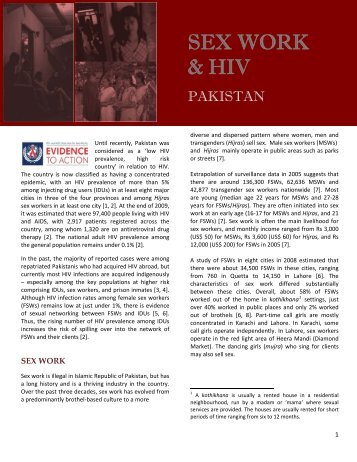 SEX WORK & HIV - HIV/AIDS Data Hub
