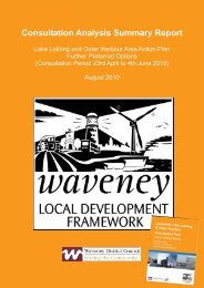 Consultation Analysis Summary Report - Waveney District Council