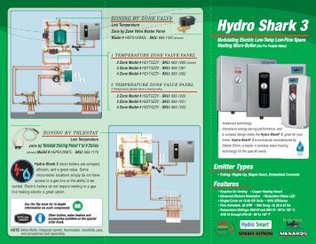 Modulating Electric Low-Temp Low-Flow Space ... - Hydro-smart.com