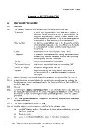 ISAF Regulation 20 - Advertising Code - Formula Windsurfing