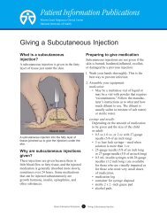Subcutaneous Injections