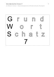 Grundwortschatz Klasse 7 © Stefan Antoni Hasenbergschule ...