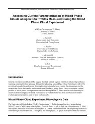 Assessing Current Parameterization of Mixed-Phase Clouds ... - ARM