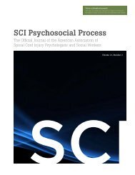 SCI Psychosocial Process - Academy of Spinal Cord Injury ...