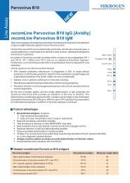 MIKROGEN recomLine Parvovirus B19 IgG [Avidity] recomLine ...