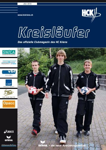 – der neue Ausrüstungspartner Das offizielle ... - HC Kriens-Luzern