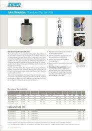 Joint Simulators Transducer Top Joint Kits - Zemo Vertriebs GmbH