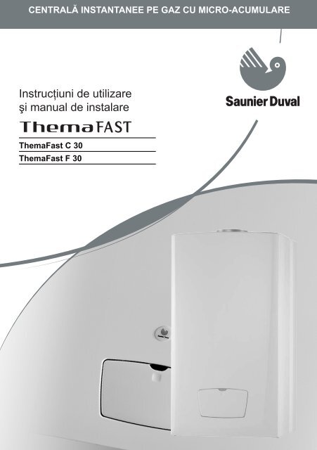 Manual instalare centrala termica pe gaz Saunier Duval ... - Calor