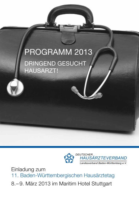 PROGRAMM 2013 - Deutscher Hausärzteverband Landesverband ...