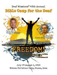 Bible Camp for the Deaf - Deaf Missions