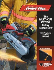 The MULTI-CUT CE735R Rotary Rescue Saw - Cutters Edge