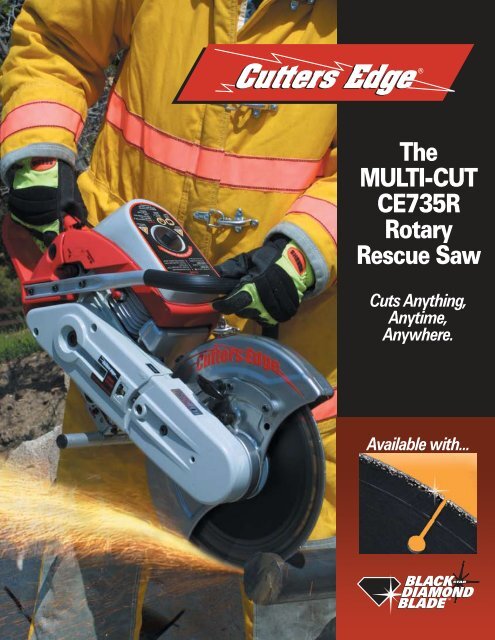 The MULTI-CUT CE735R Rotary Rescue Saw - Cutters Edge