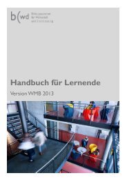 Handbuch für Lernende - bwd Bern