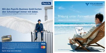 Bildung unter Palmen! - Volksbank GAILTAL eG