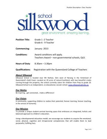 Silkwood Steiner School - Silkwood School