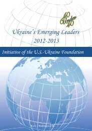 2012-2013 Ukraine's Emerging Leaders Informational Booklet