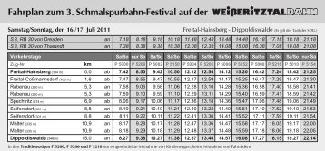 der Sonderfahrplan als PDF