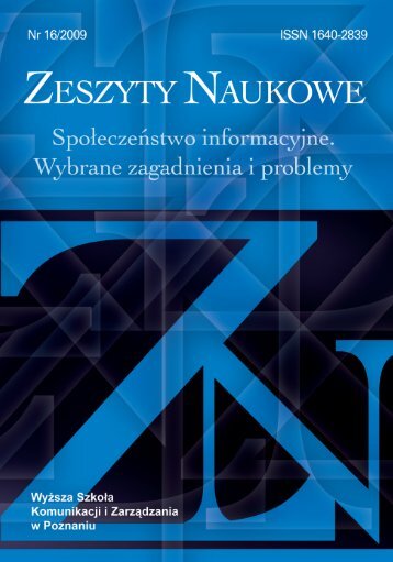 PDF7.94 MB - WyÅ¼sza SzkoÅa Komunikacji i ZarzÄdzania