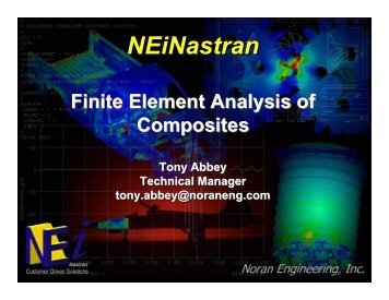 Noran Engineering, Inc. FEA Process for Composite ... - NSRP
