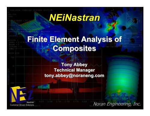 Noran Engineering, Inc. FEA Process for Composite ... - NSRP