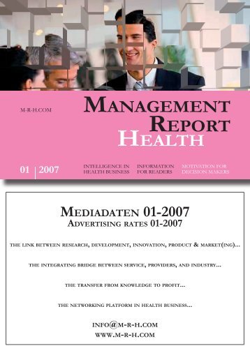 MANAGEMENT REPORT HEALTH - auf Marketing - Report.com