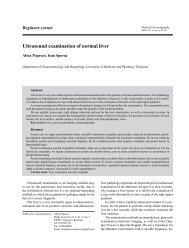 Ultrasound examination of normal liver - Medical Ultrasonography