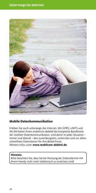 Leitfaden E-Plus - D Plus - Mobilcom-Debitel