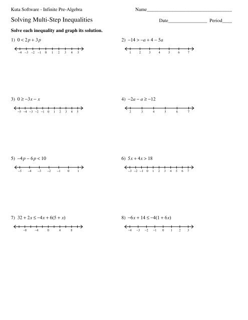Solving Multi-Step Inequalities