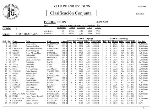 Grado 3 - Club de Agility Eslon