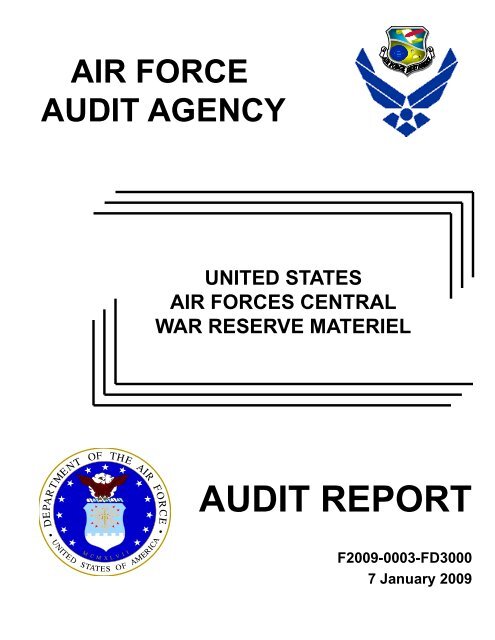 AUDIT REPORT - Air Force Freedom of Information Act