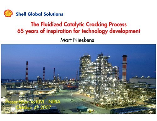 The Fluidized Catalytic Cracking Process 65 years of ... - kivi niria