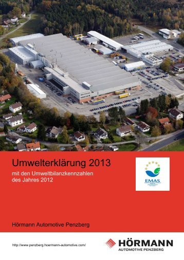 UmwelterklÃ¤rung 2013 - HÃ¶rmann Automotive Penzberg GmbH