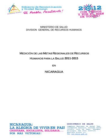 NICARAGUA - Observatorio de Recursos Humanos en Salud