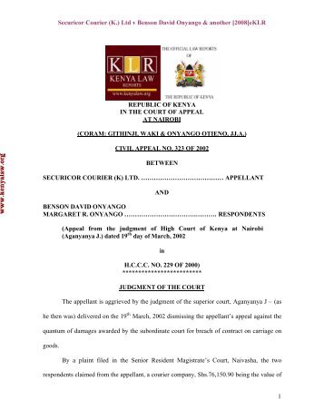 Download Case - Kenya Law Reports