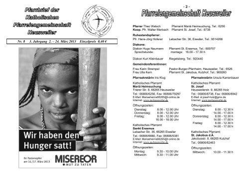 Pfarrbrief 8-3-2013.pdf - Pfarreiengemeinschaft Heusweiler