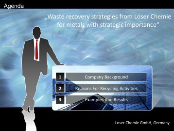 âWaste recovery strategies from Loser Chemie for metals with ...