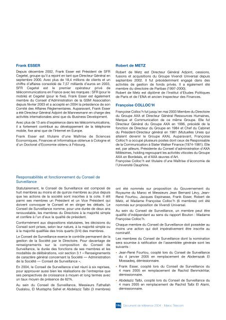 Document de RÃƒÂ©fÃƒÂ©rence 2004 (AMF) (FR) - Maroc Telecom