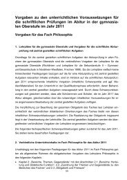 Vorgaben Philosophie 2011 - Gymnasium Odenthal