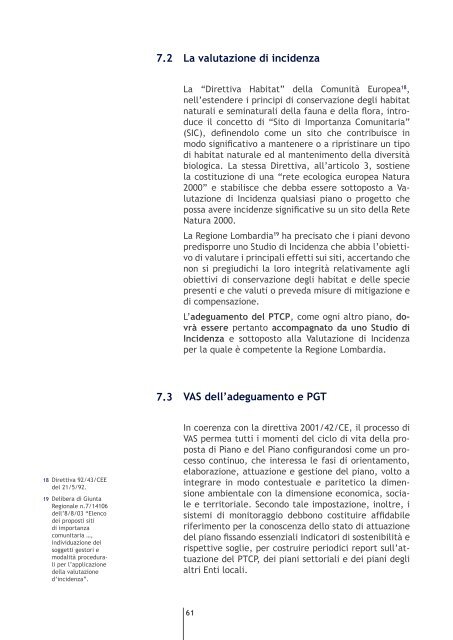 Linee Guida PTCP - Provincia di Milano
