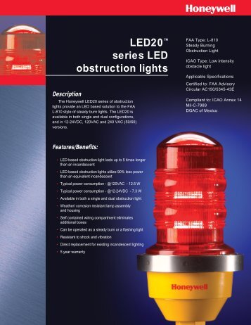 LED20™ series LED obstruction lights