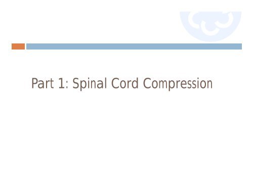 Spinal Cord Compression Superior Vena Cava Obstruction