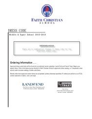 DreSS CoDe - Faith Christian School