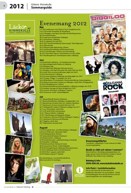 GÃ¶tene - Kinnekullebygden Guide 2012 Ta en tur ... - GÃ¶tene Tidning