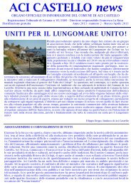 'aci castello news' edizione marzo-aprile 2013 - Comune di Acicastello