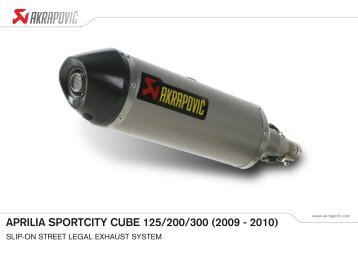 APRILIA SPORTCITY CUBE 125/200/300 (2009 - 2010) - Parts World